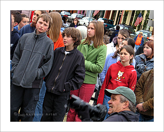 teenagers and photographer